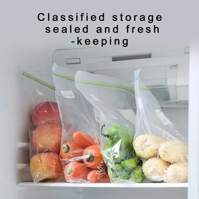 اكياس حفظ الطعام للثلاجة، 16x14 سم، 20 قطع - شفاف