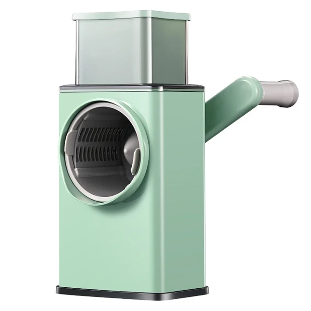 ماكينة تقطيع طعام متعددة الوظائف مع 3 شفرات - أخضر فاتح
