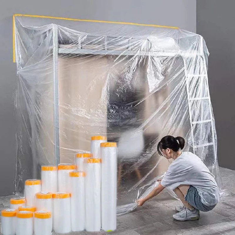 رول أكياس غطاء الأثاث البلاستيكي – مقاس 2 متر × 10 متر