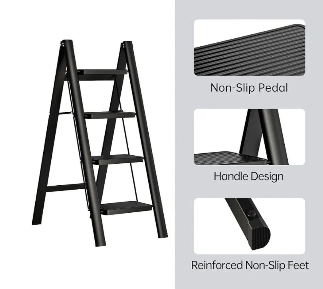 سلم معدني  – 5 درجات بتصميم قابل للطي