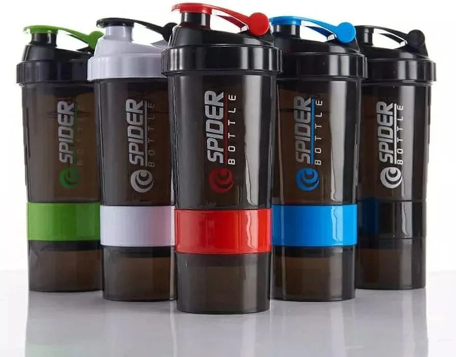 زجاجة بروتين رياضية 500 مل - مانعة للتسرب وخالية من BPA