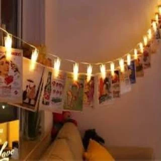 حبل إضاءة LED مع مشابك - ديكوري ومثالي للمناسبات