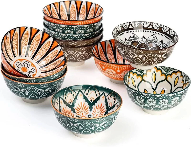 مجموعة 6 بولة صغيرة ملونة – مثالية للآيس كريم والوجبات الخفيفة