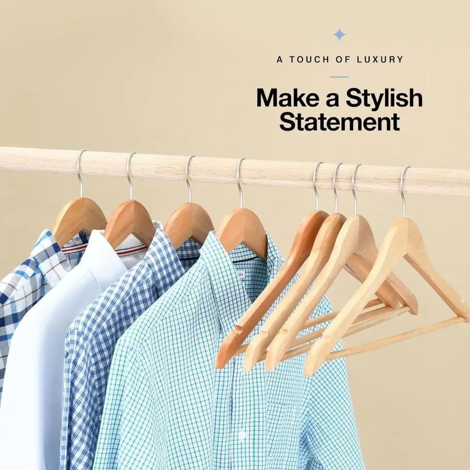 طقم شماعات خشبية 3 قطع - متينة وأنيقة