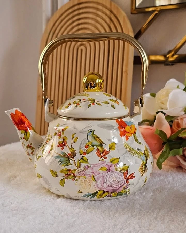 براد  شاي مينا بسعة 2.5 لتر – مقاوم للحرارة والتآكل – تصميم أنيق